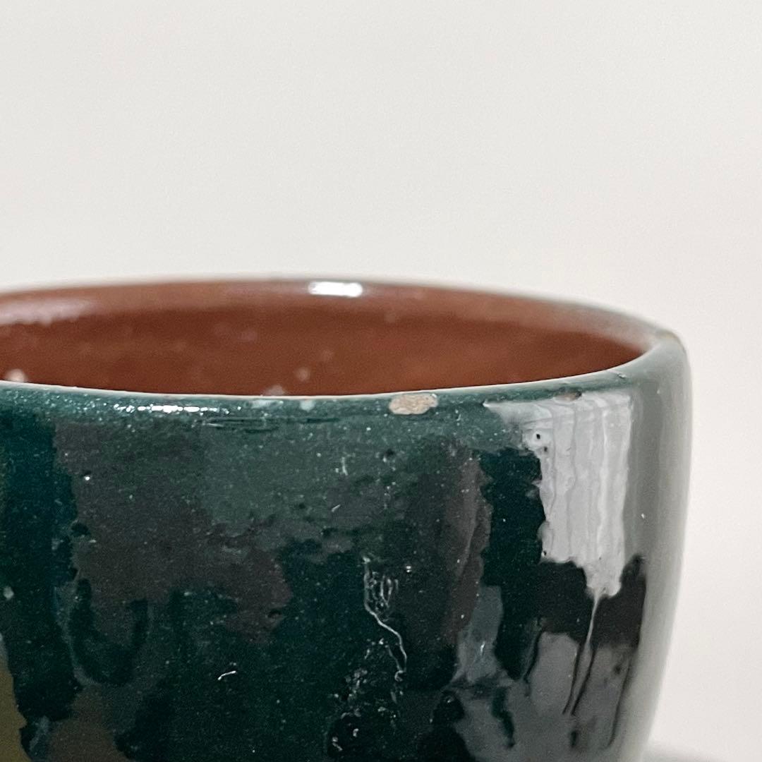 ビンテージ テラコッタ 半緑釉 水注 花瓶 フラワーベース 南仏