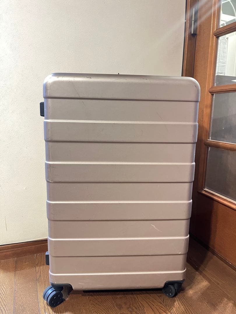 無印良品 バーを自由に調節できる ハードキャリーケース 75L サンドベージュ