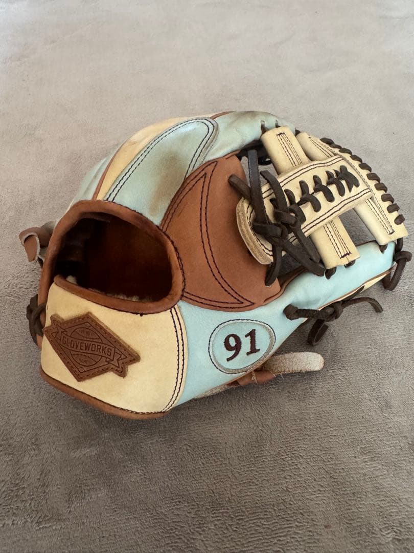 グラブワークス内野手用 特注カラー