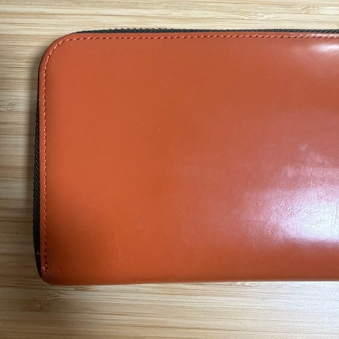 生*生様 PORTER オレンジ レザー 長財布