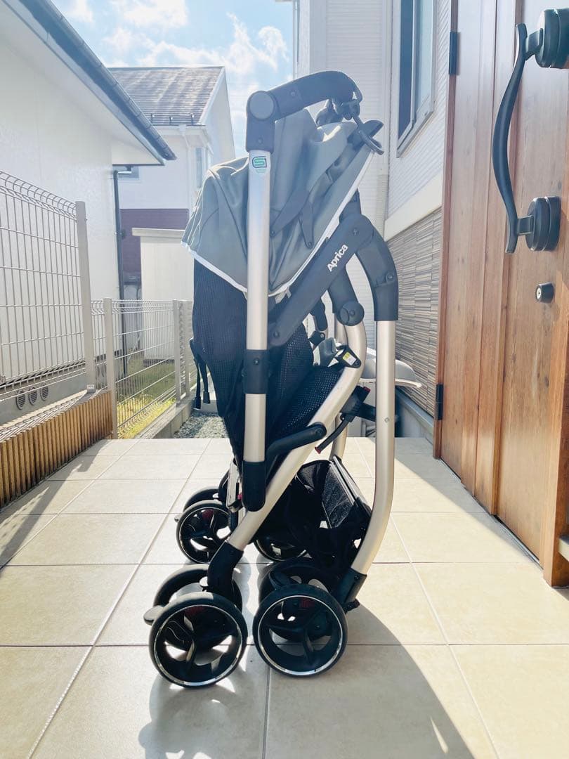 Aprica ベビーカー グレー ほぼ未使用
