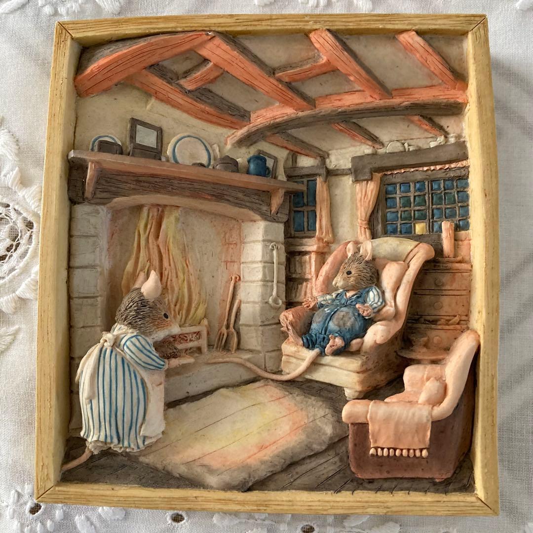 2/8 ブランブリーヘッジ 立体 壁掛け　のばらの村のものがたり　ジルバークレム