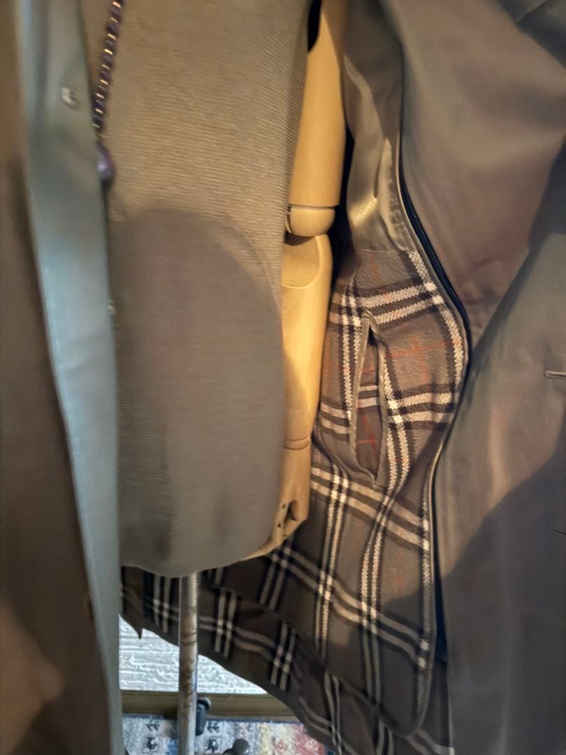 Burberry ステンカラーコート 玉虫 美品