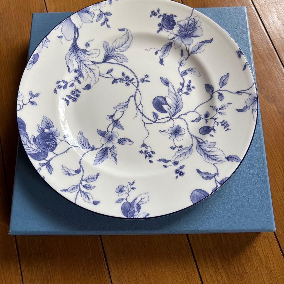 ウェッジウッド  ブループラム2 0cm 6枚 青い花柄の皿