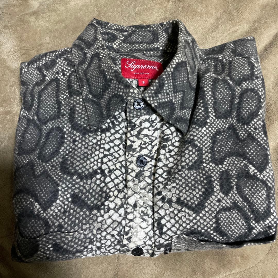 supreme 長袖シャツ パイソン柄