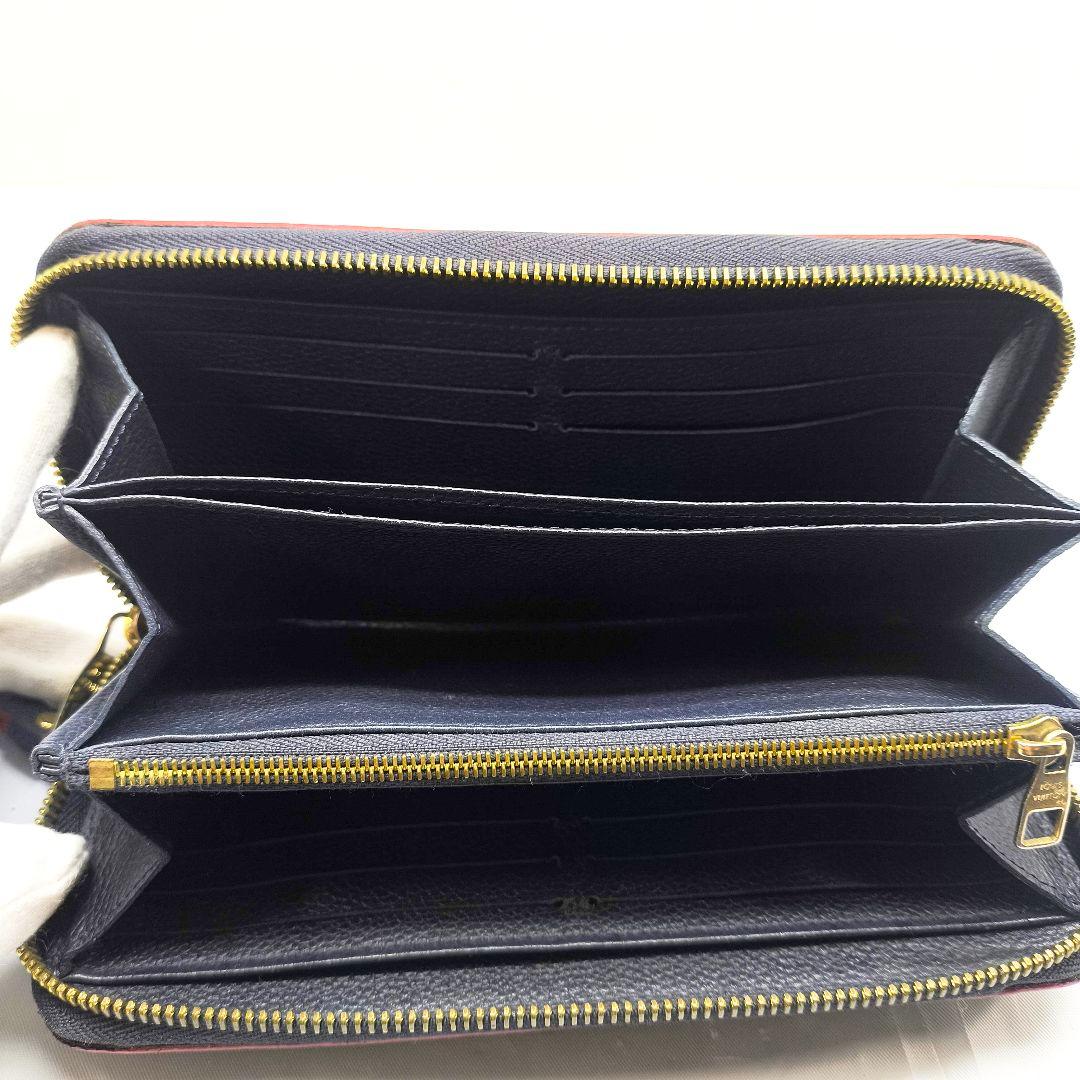 新型 アンプラント ジッピーウォレット ルイヴィトン マリーヌルージュ 長財布