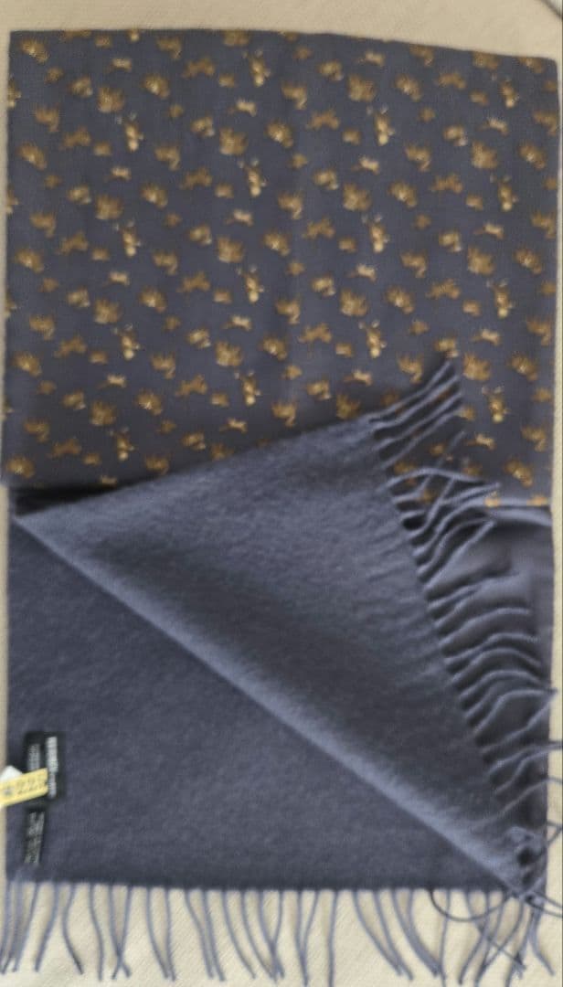 HERMES　シルク　カシミア/ウール　マフラー　お洒落