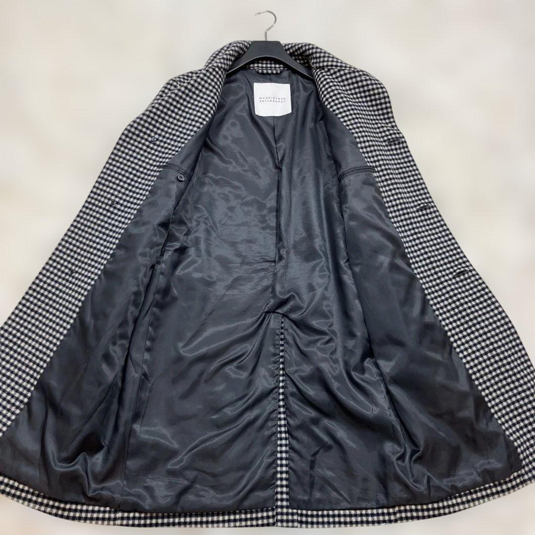 極美品 マッキントッシュフィロソフィー ステンカラーコート スーパー120 M