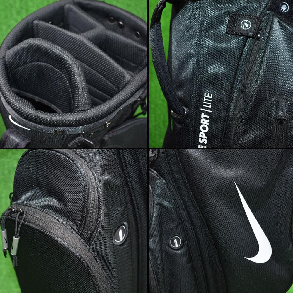 NIKE ナイキ ゴルフ 軽量 スリムキャディバッグ８型【ブラック】中古！