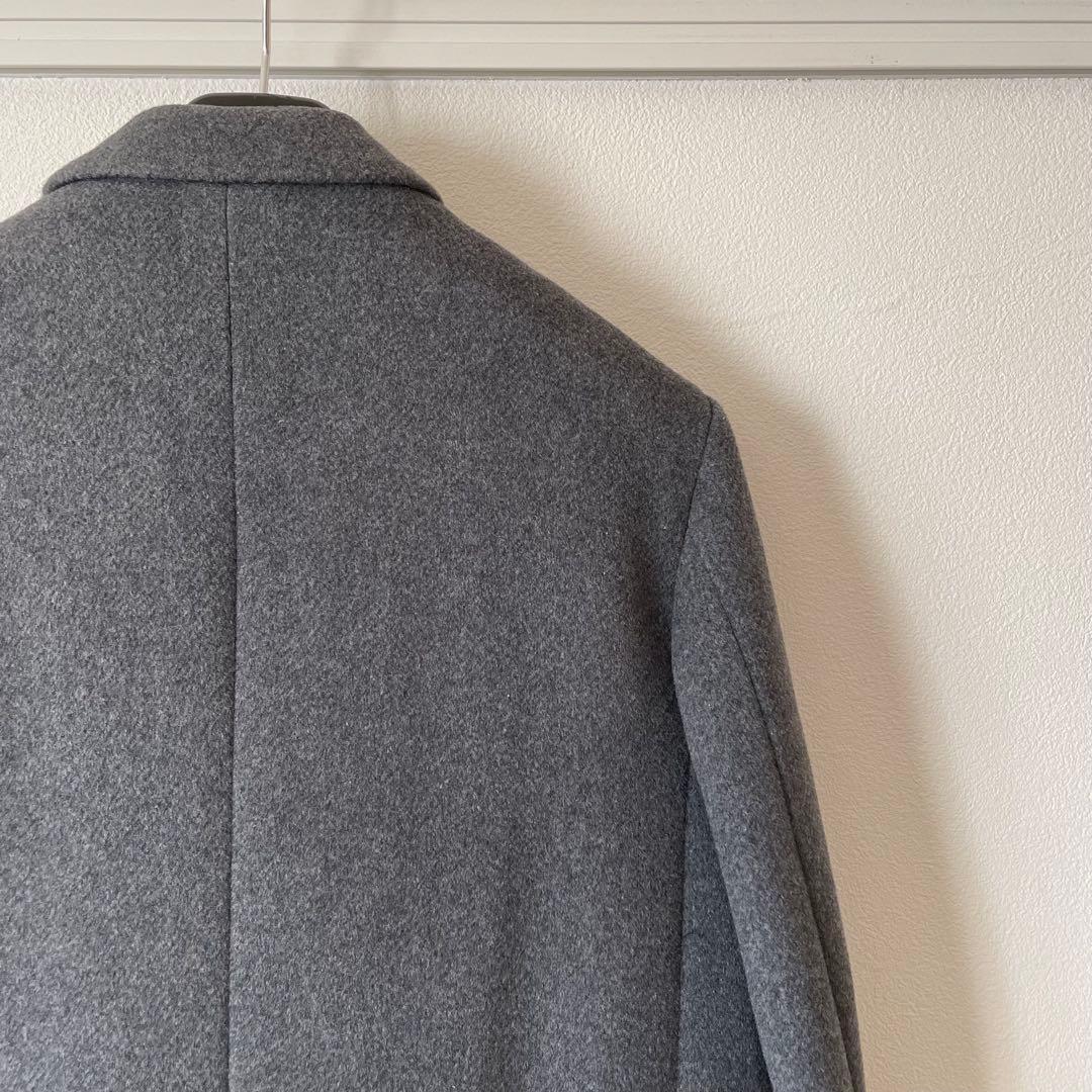 【新品同様】BEAMS タスマニアウール チェスターコート グレー Mサイズ