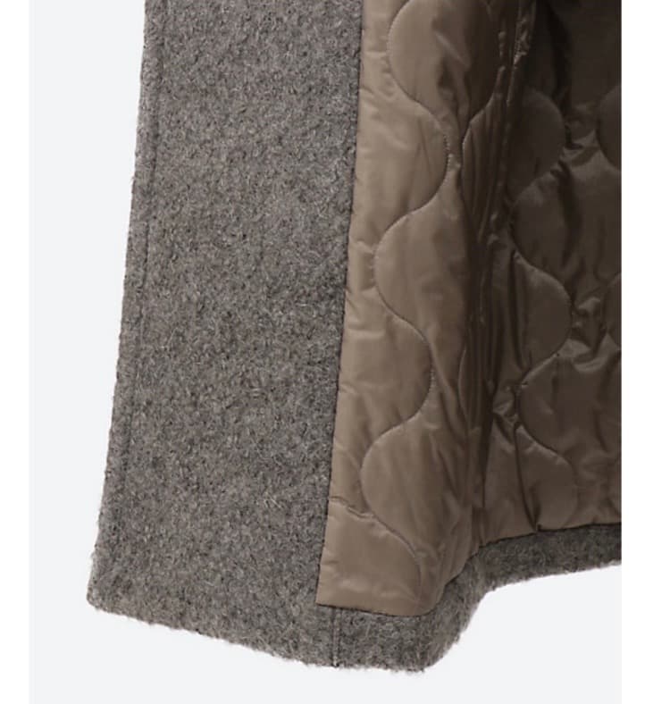 専用★HYKE完売ASTRAKHAN D/B COAT★グレー★サイズ1新品