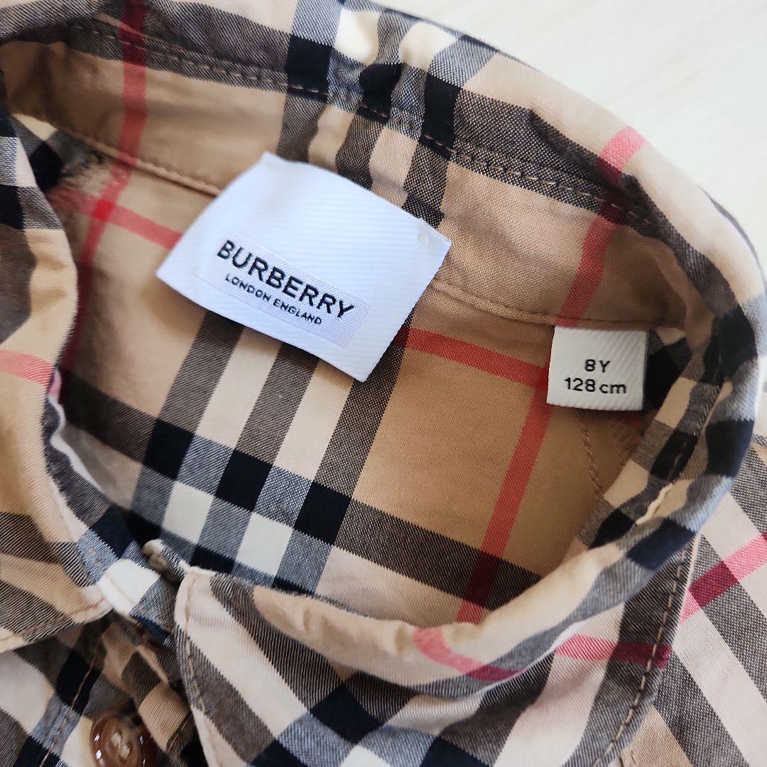 人気　BURBERRY　チェック ワンピース シャツ Tシャツ キャップ セット