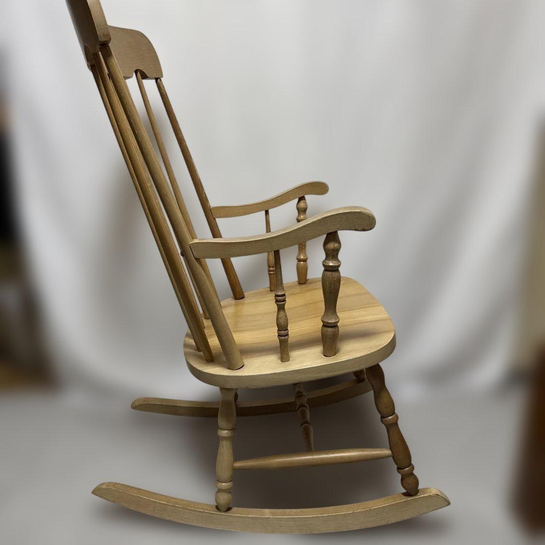 B052 飛騨高山 柏木工 KASHIWA ロッキングチェア 飛騨家具 レトロ