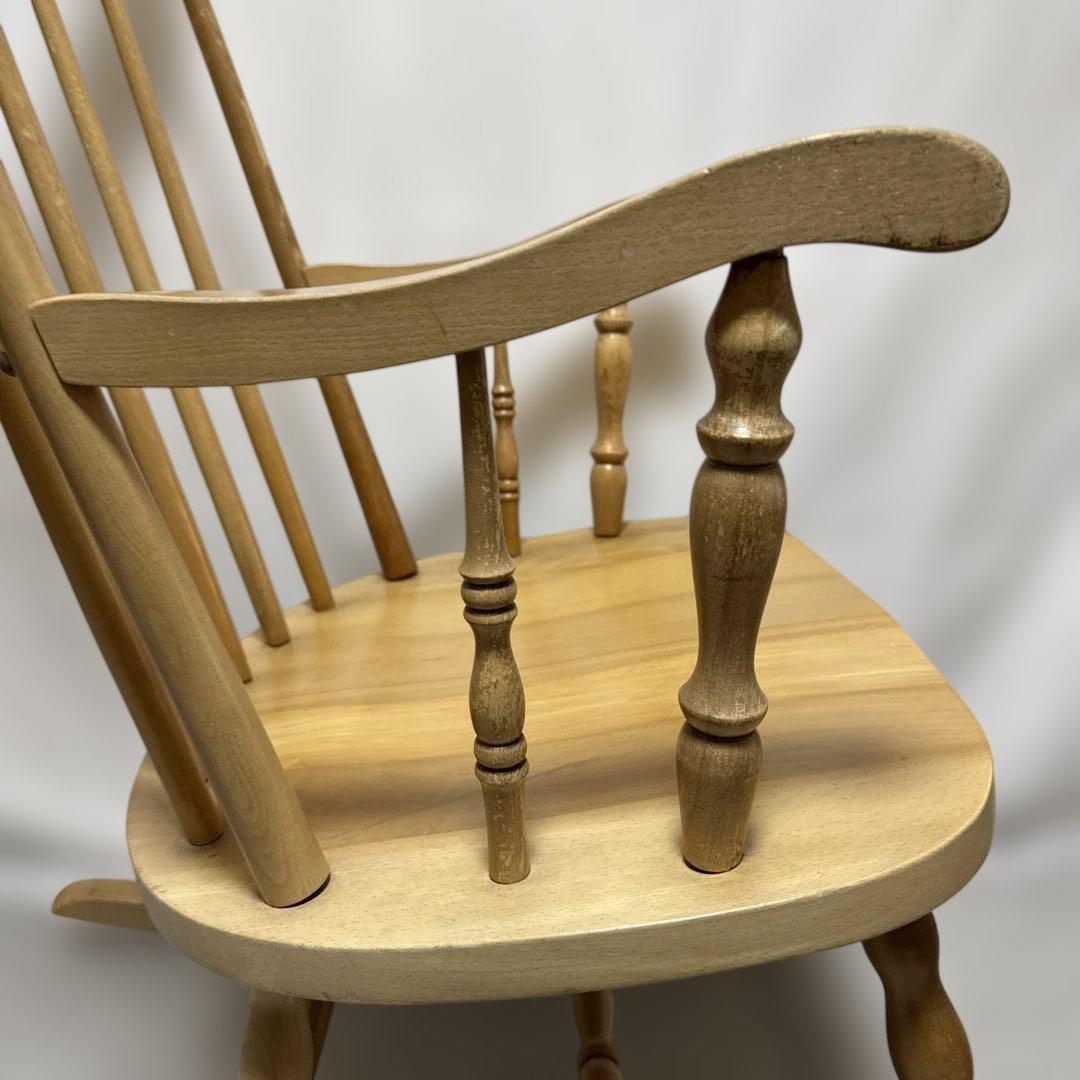 B052 飛騨高山 柏木工 KASHIWA ロッキングチェア 飛騨家具 レトロ