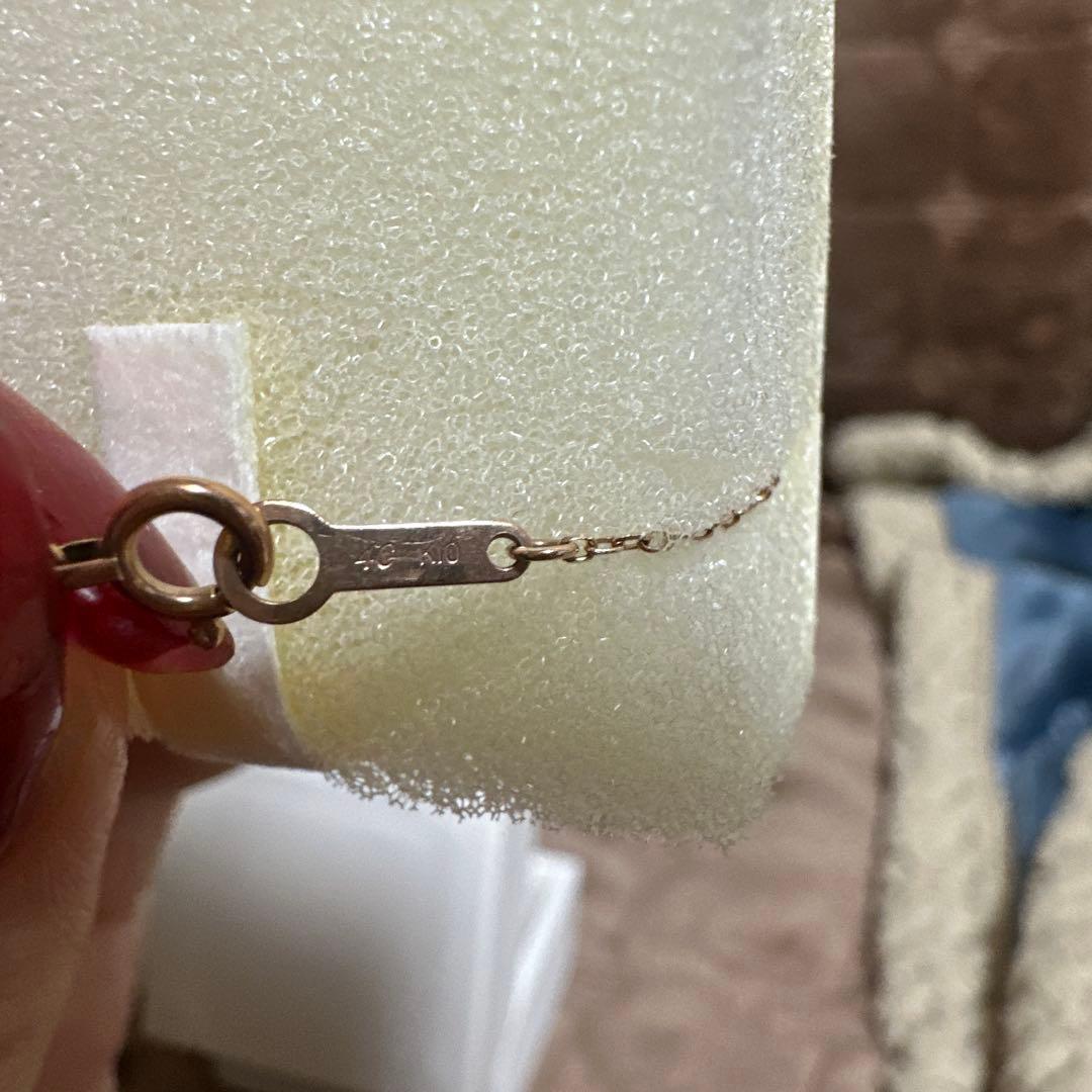 4°C ダイヤモンド装飾 ピンクゴールドブレスレット