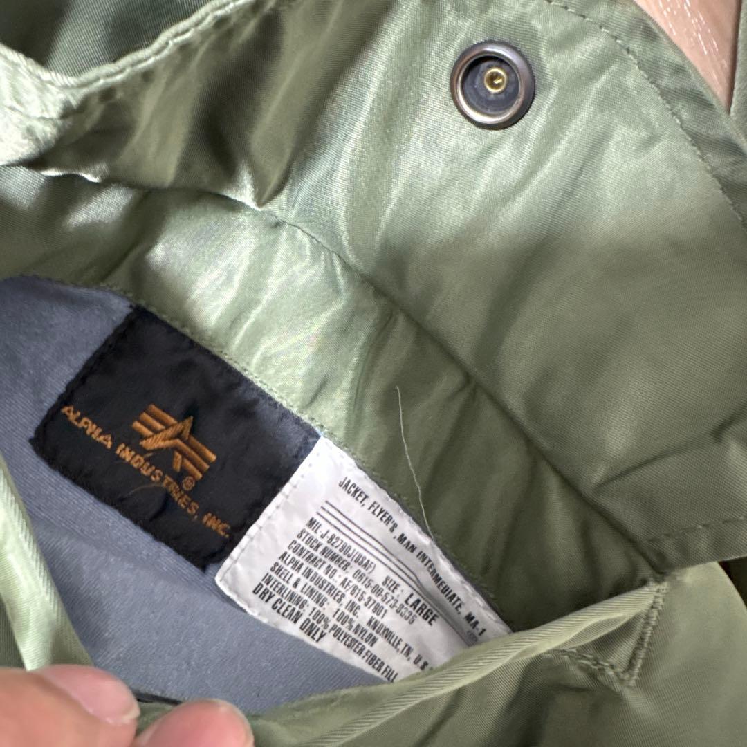 ALPHA MA-1 セージグリーン　カーキ