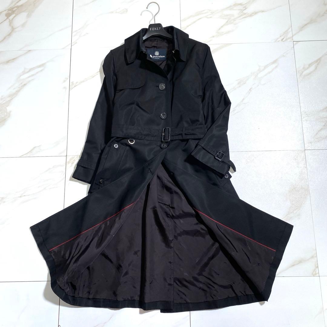 現行♡アクアスキュータム トレンチコート シャドーロゴ裏地 美品