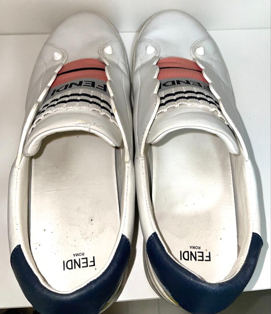 FENDI スカラップデザイン スニーカー　スリッポン