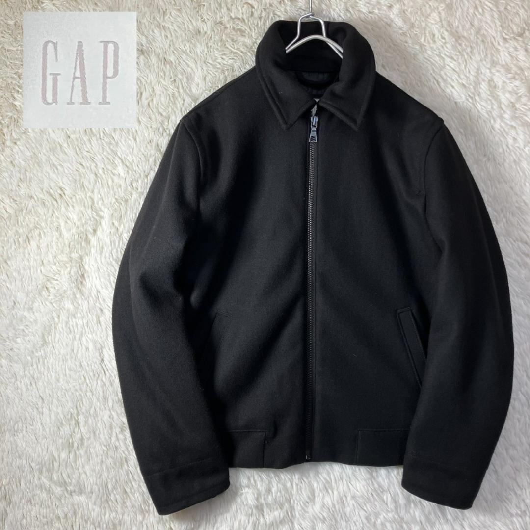 美品 00s GAP ギャップ ウールブルゾン ジップアップ 中綿入り M