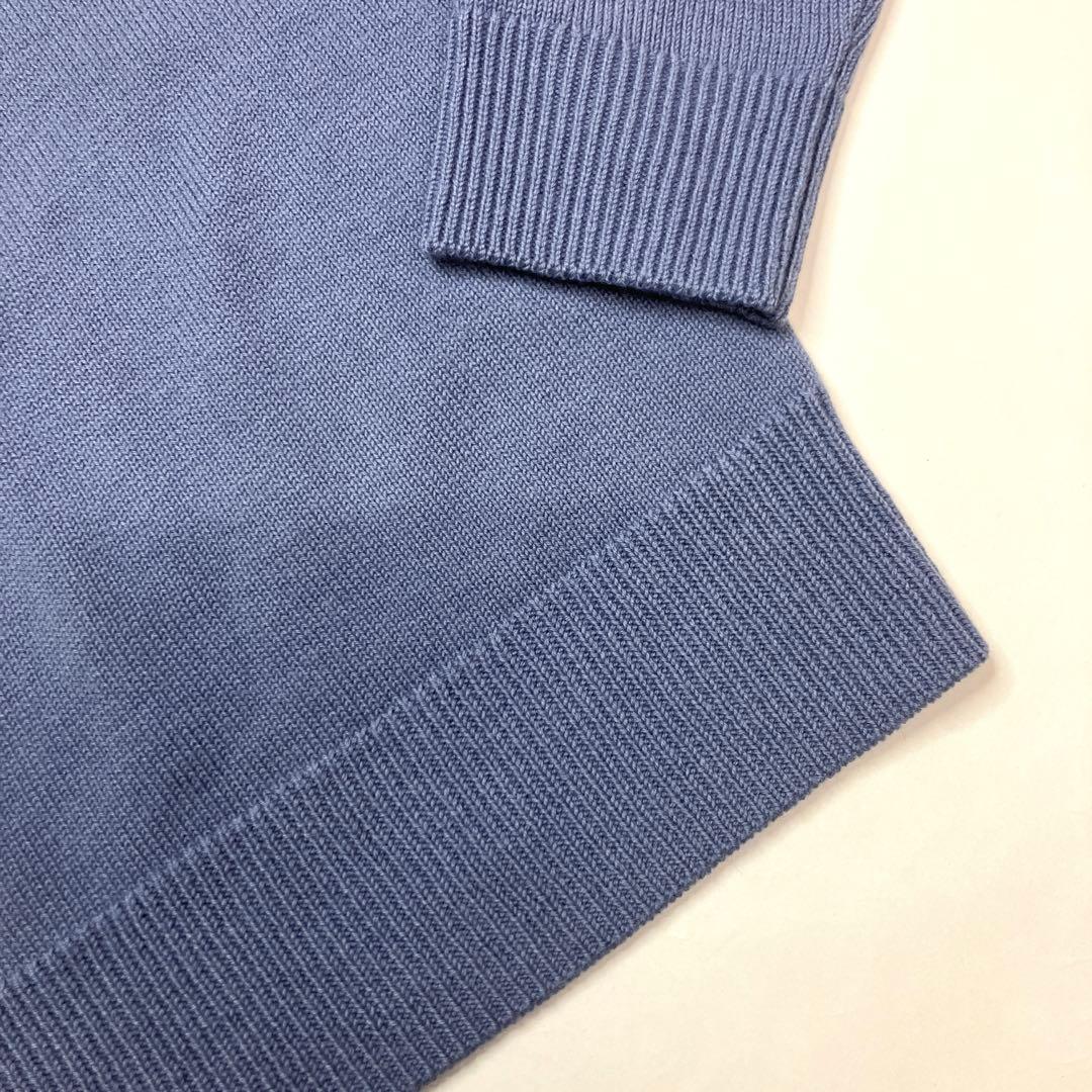【新品未使用】インゲボルグ ブルー カメリア刺繍使い ニット/定価31,900-