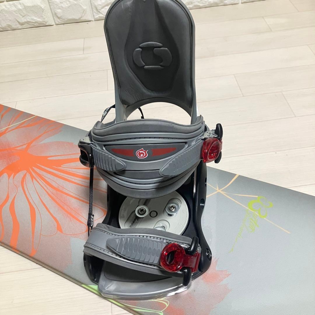 バック付/BURTON Featherバートンスノーボードセット147/バインM