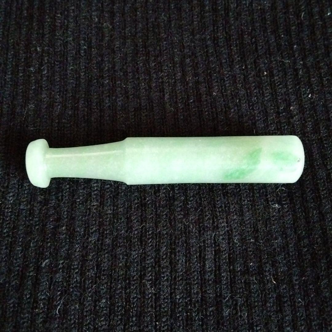 最終値下げ 貴重中国骨董　旧蔵珍品唐物 中国古玉翡翠煙管嘴 希少貴重収蔵品