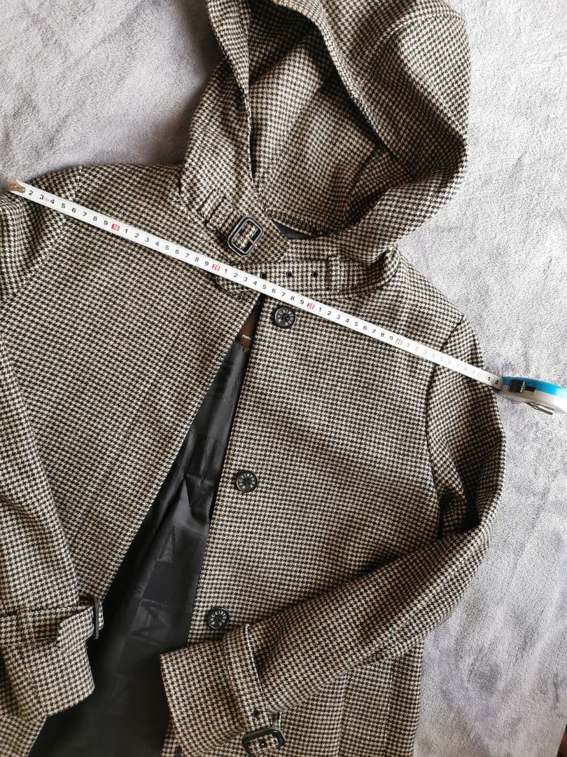 ★MACKINTOSH ★千鳥格子柄 　 　　　★ウールコート ★美品★定価9万