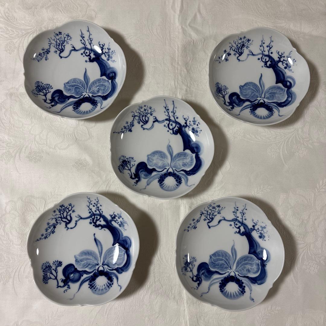 マイセン　ブルーオーキッド　プレート二種