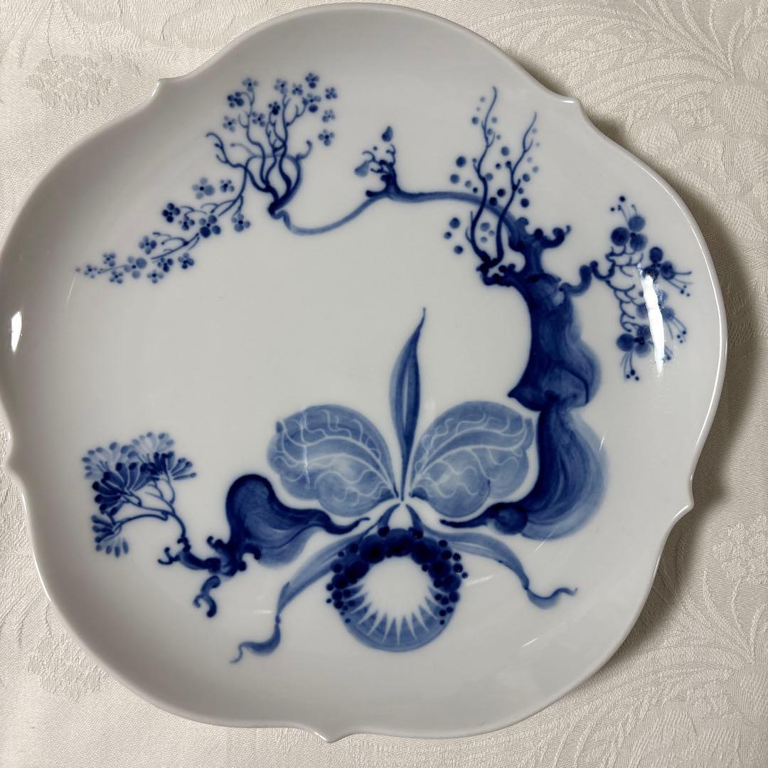 マイセン　ブルーオーキッド　プレート二種