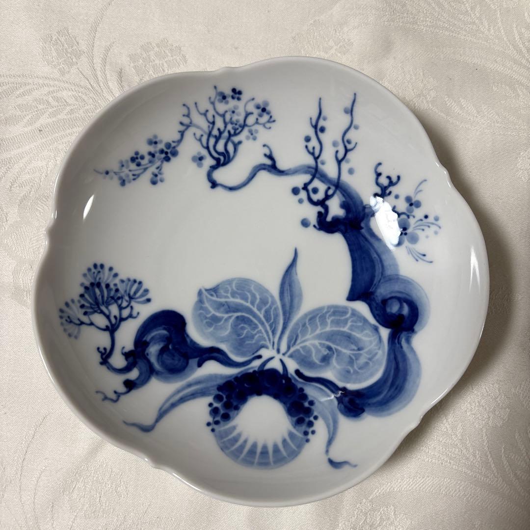 マイセン　ブルーオーキッド　プレート二種