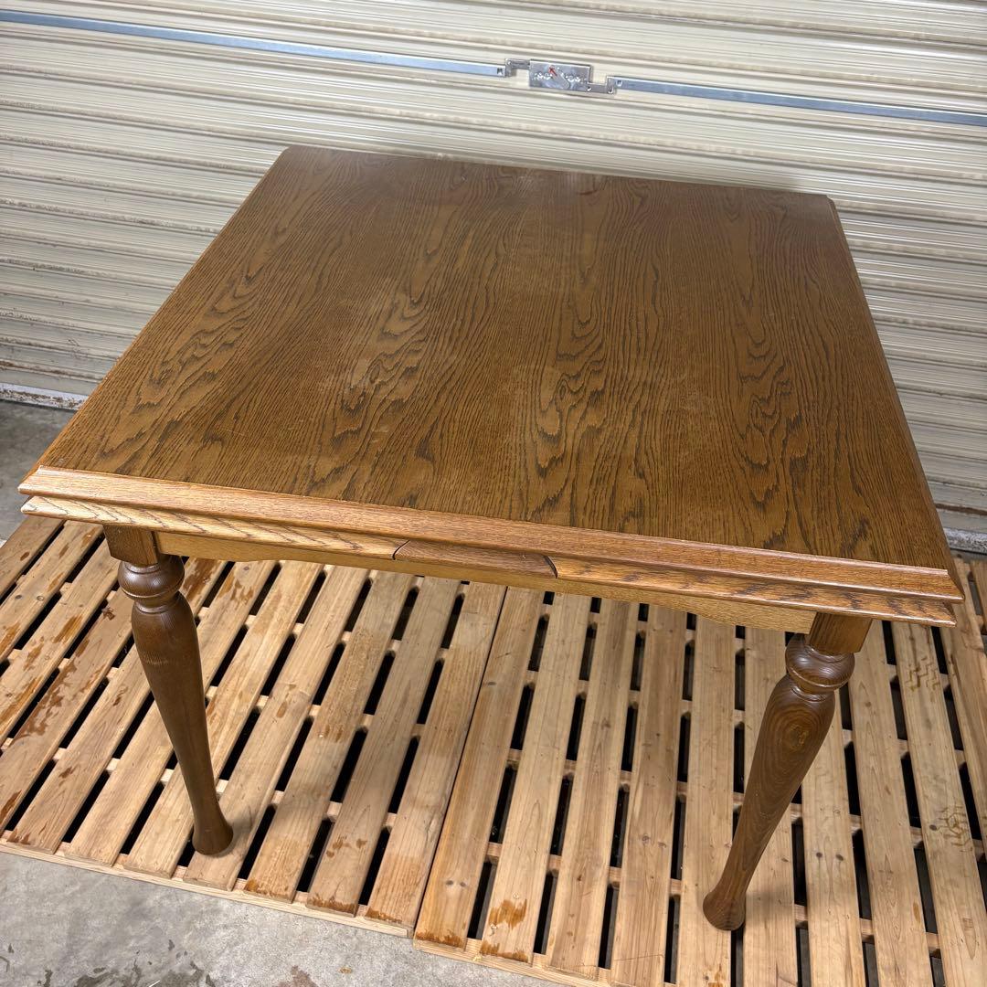 【手渡し限定】飛騨 WINDS太平 伸長式ダイニングテーブル 椅子4脚　レトロ