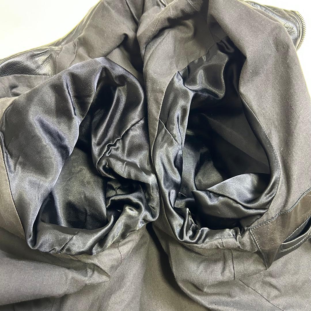 【90s】仏製 アニエスベーオム レザー ドリズラージャケット 黒 riri