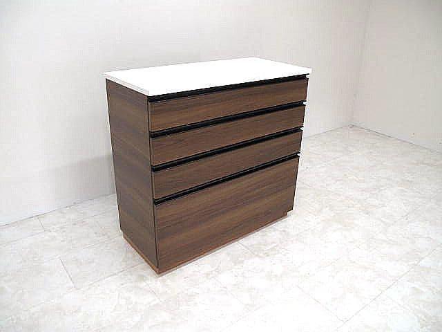 展示品　全段オートクロージングサイドチェスト 　フルスライドレール モダン