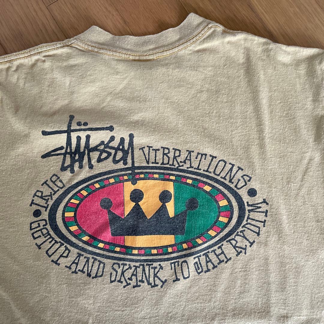 Stüssy ラスタクラウン 黒タグ Tシャツ Lサイズ
