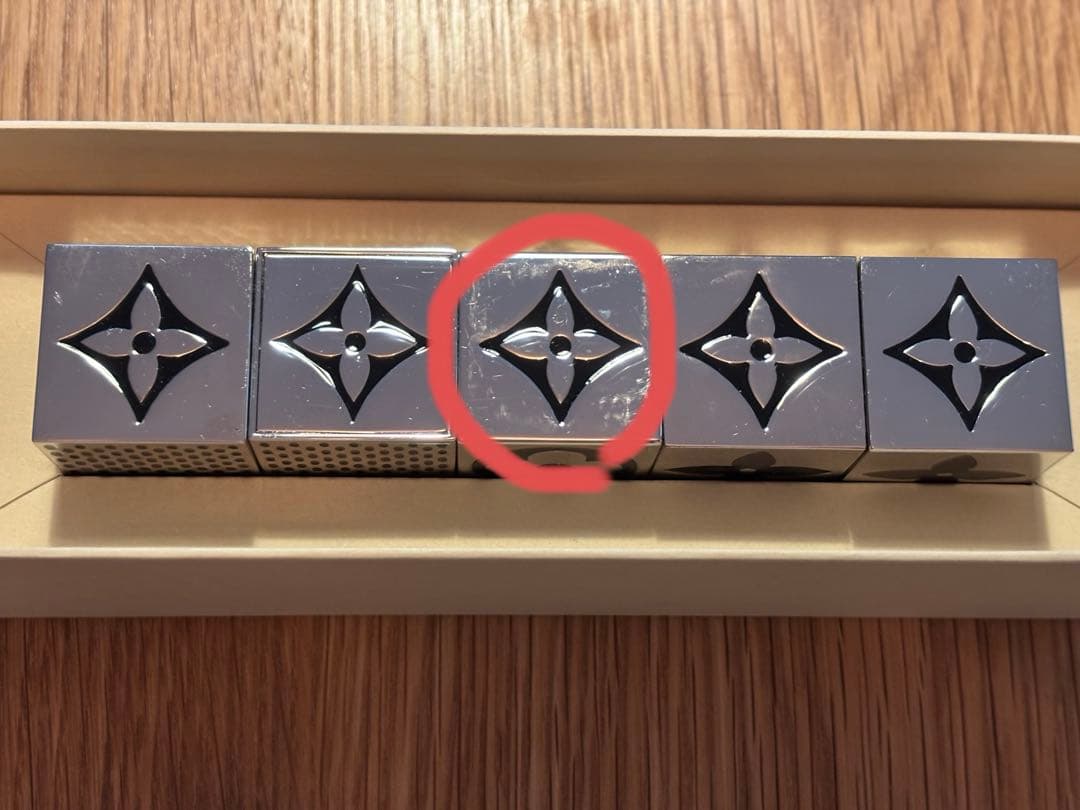 美品　Louis Vuitton モノグラム置物　ダイス　サイコロ