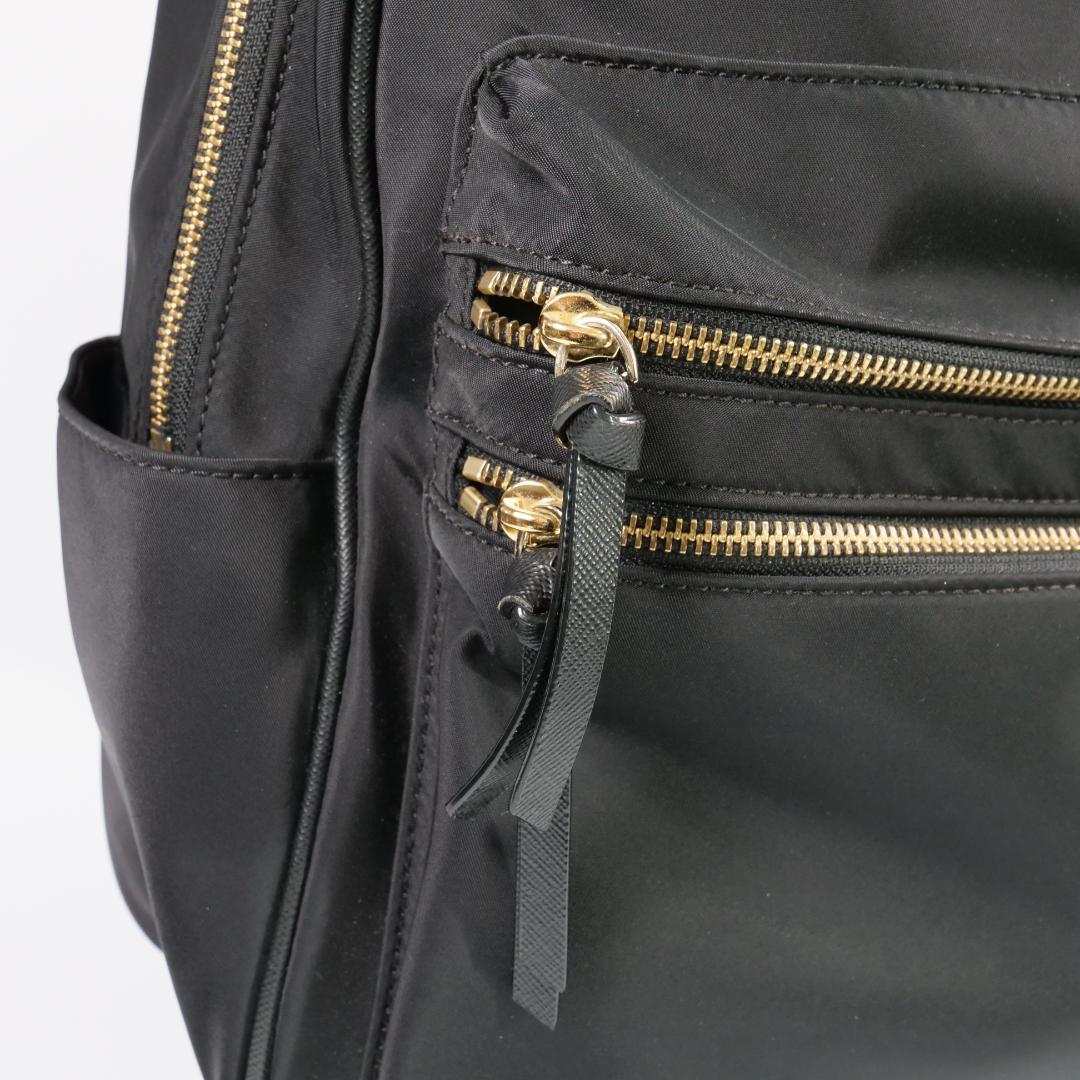 極美品✨ ケイトスペード リュック バックパック ナイロン ブラック 金ロゴ