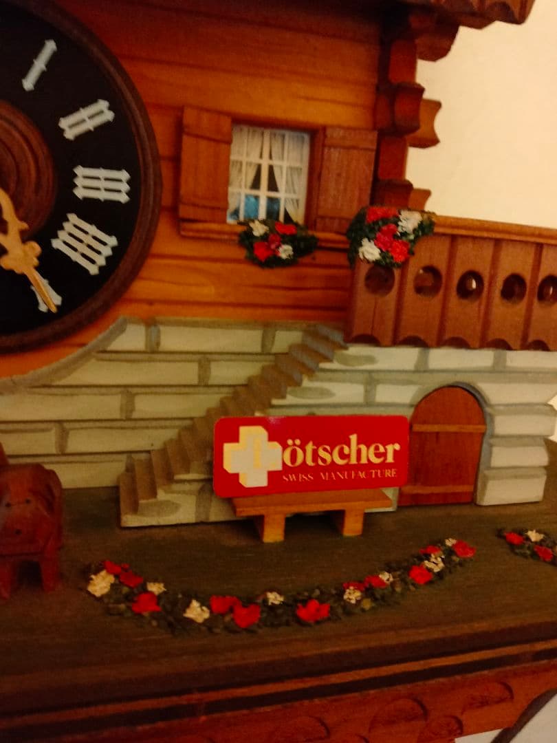 スイス製❥木製手作りククー時計 ❥直接手渡し限定