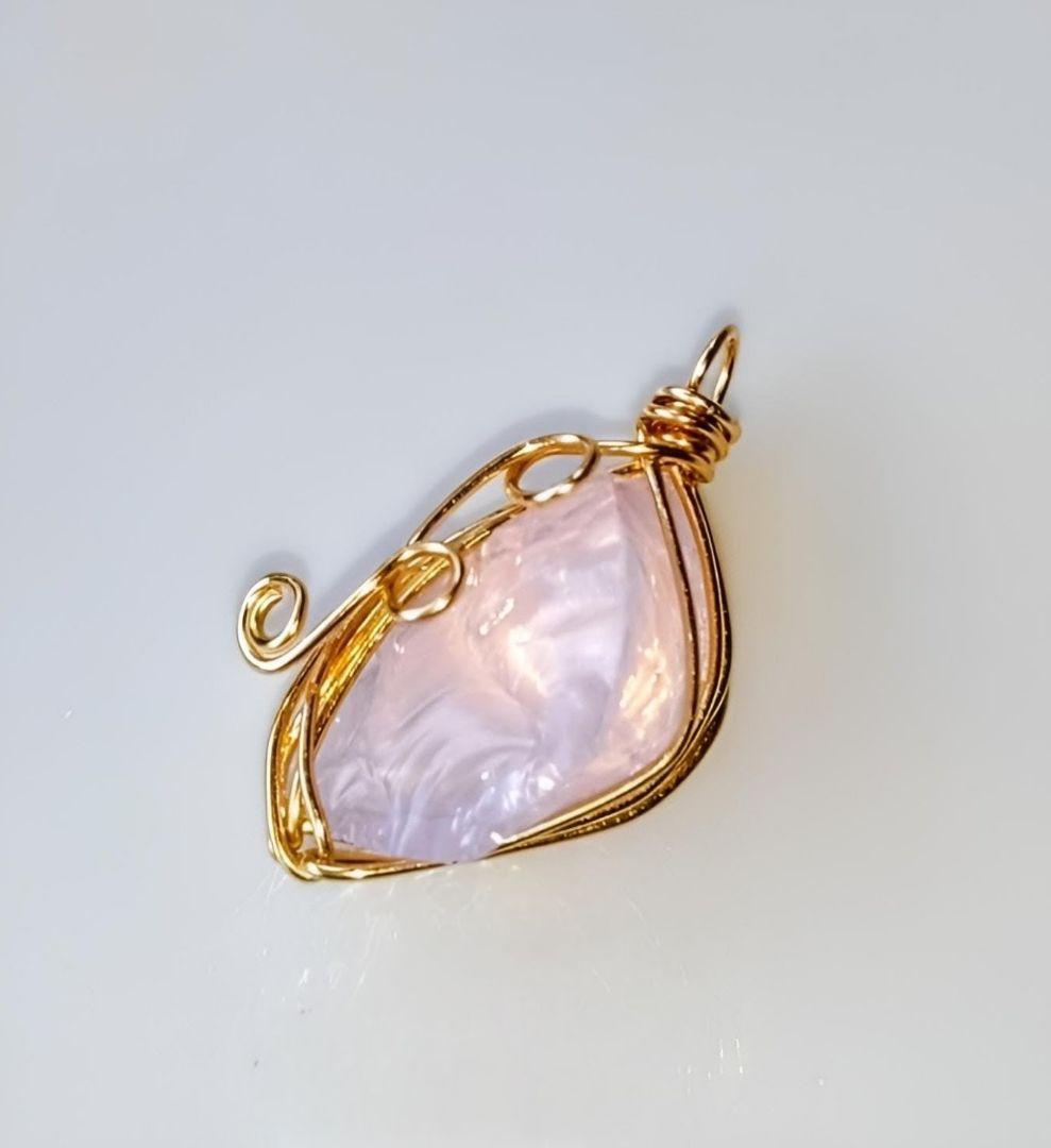 Kgf14 希少 アンダラクリスタル エンジェルオーロ ピンク 原石