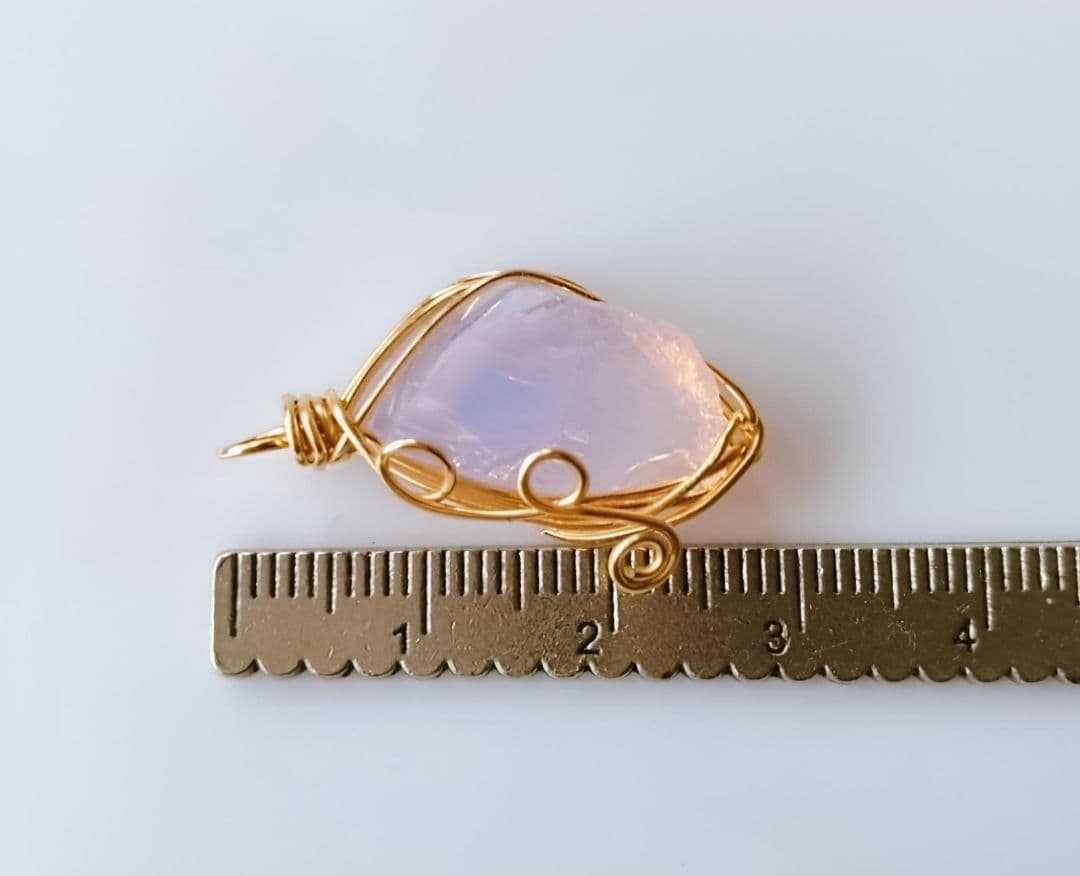 Kgf14 希少 アンダラクリスタル エンジェルオーロ ピンク 原石