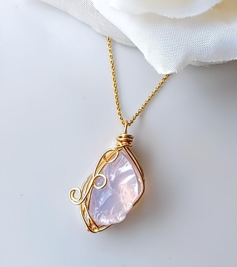 Kgf14 希少 アンダラクリスタル エンジェルオーロ ピンク 原石