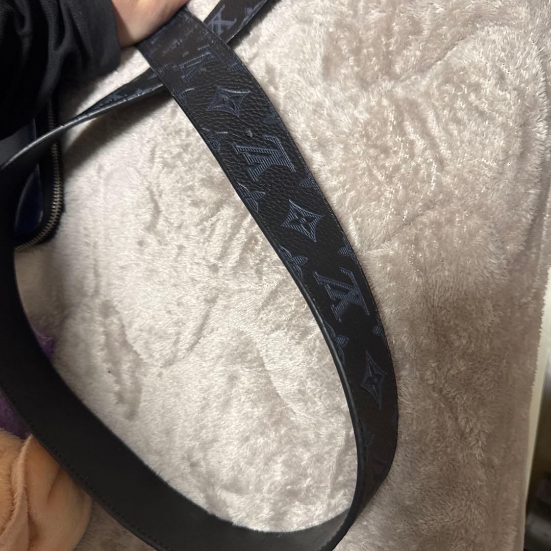 Louis Vuitton モノグラム ベルト ブラック/ネイビー
