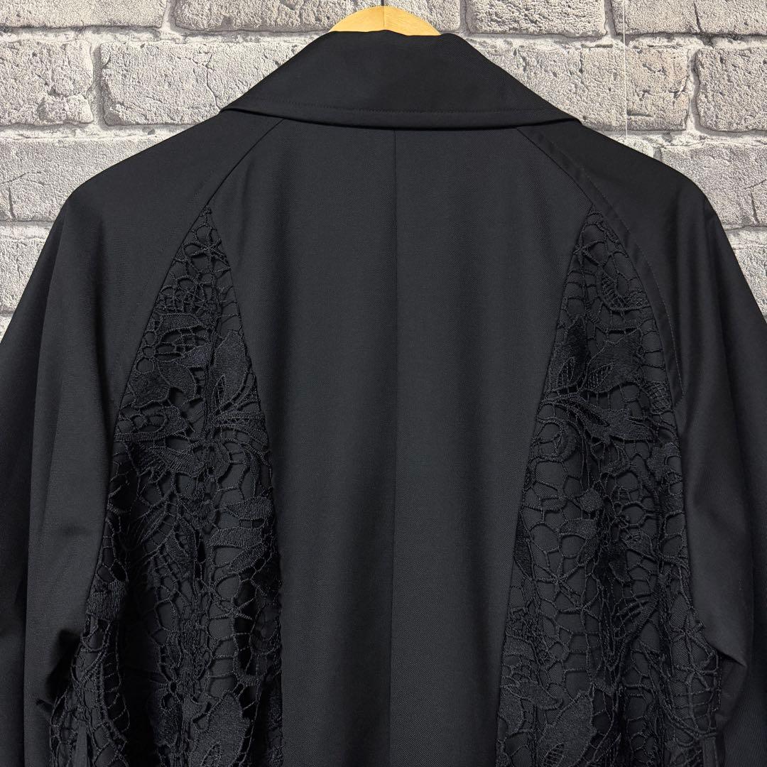 【美品】HARE　レースキリカエトレンチコート　ブラック　ベルト付