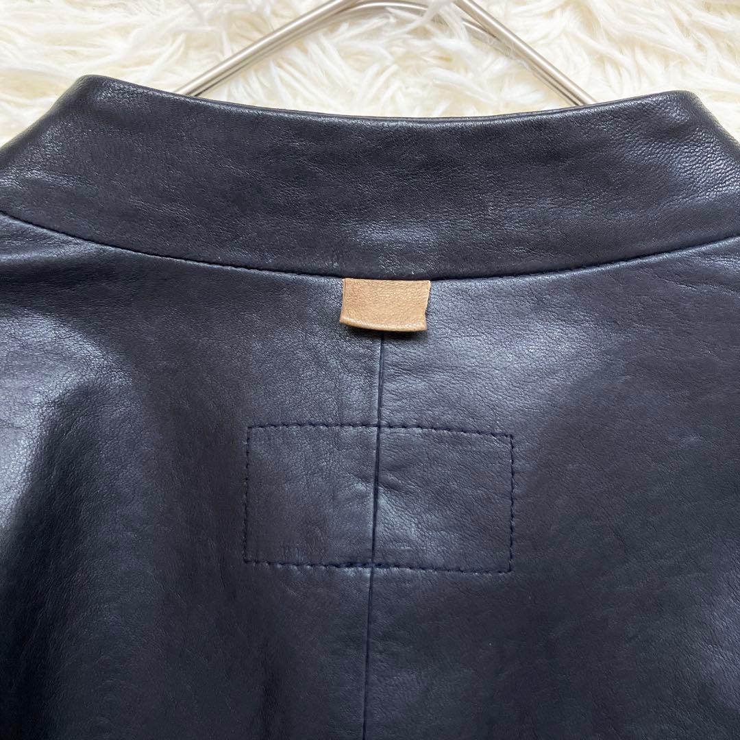 ✳︎pal'las palaceパラスパレス　ノーカラーラムレザージャケット