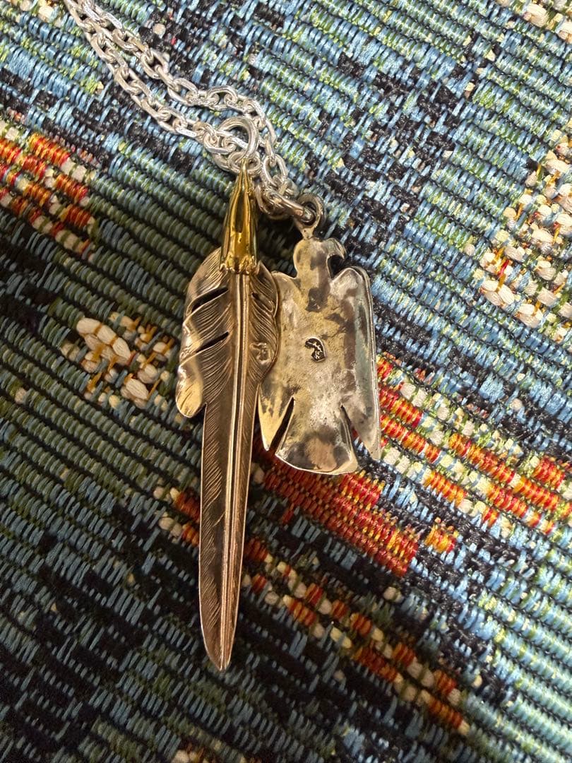 LARRY SMITH ネックレス ターコイズ カゼキリフェザー ラリースミス