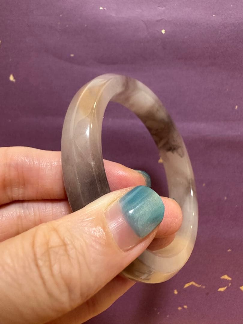 週末限定セール　アラセイトウバングル　シャー太翠 本宫镯