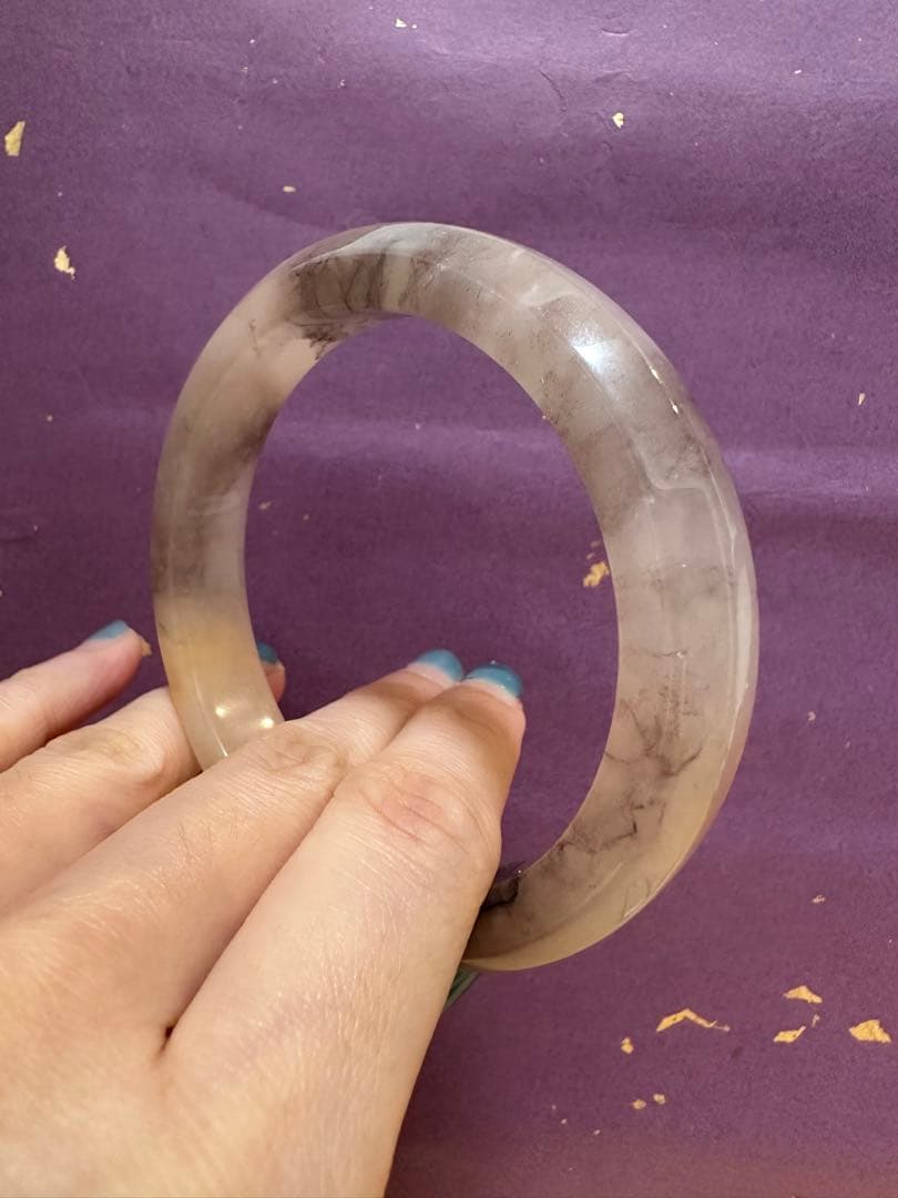 週末限定セール　アラセイトウバングル　シャー太翠 本宫镯