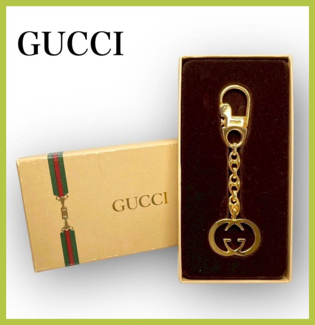 GUCCI グッチ キーホルダー ゴールド GGマーク 箱付き