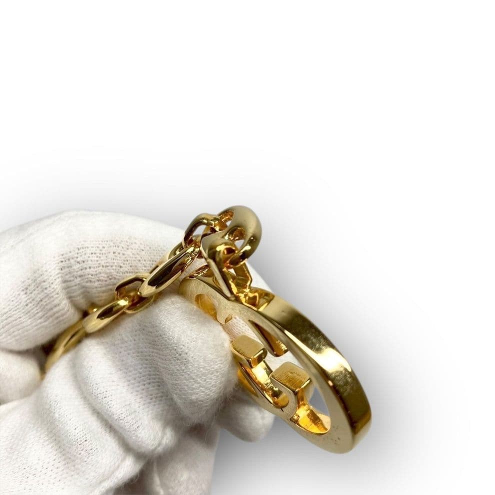 GUCCI グッチ キーホルダー ゴールド GGマーク 箱付き