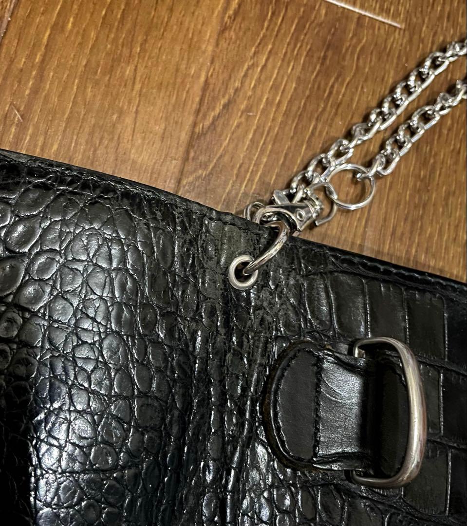 アルズニ ALZUNIクロコダイル ブラック長財布 ウォレット