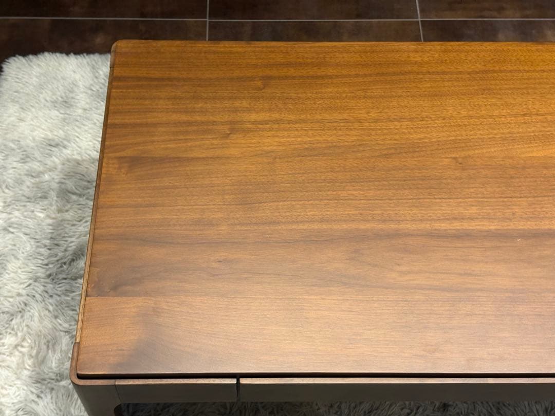 ベルメゾンデイズ　ローテーブル　ウォールナット　引き出し付き　シンプル　GZ